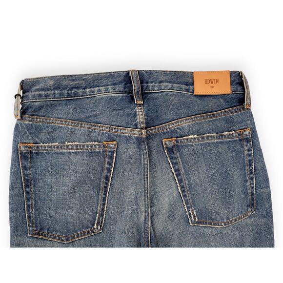 NWT EDWIN Averi Pretender Distressed Flare Jeans Size 26 Vintage Wash Denim USA - Picture 6 of 6